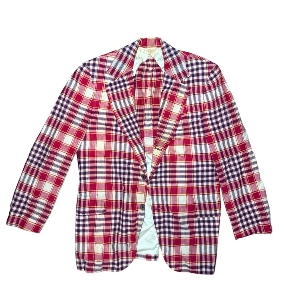 Vintage Brooks Brothers Madras Plaid Blazer